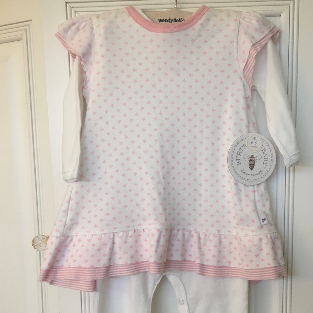 NWT Burt’s Bees Baby One Piece with “Overcoat”